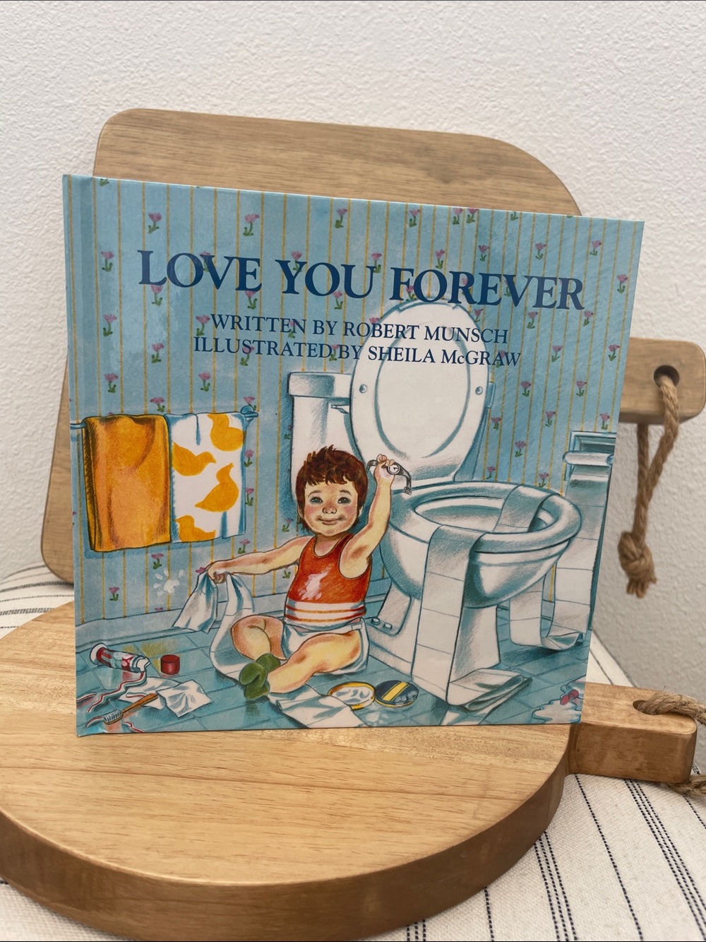 SALE! 50% Off Love You Forever Children's Book - Blue Cover
